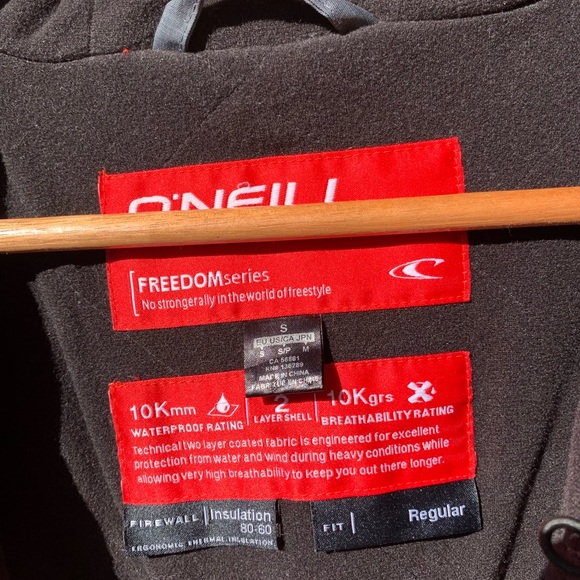 O’NEILL grey hooded jacket size S - Picture 4 of 12